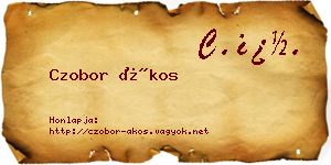 Czobor Ákos névjegykártya